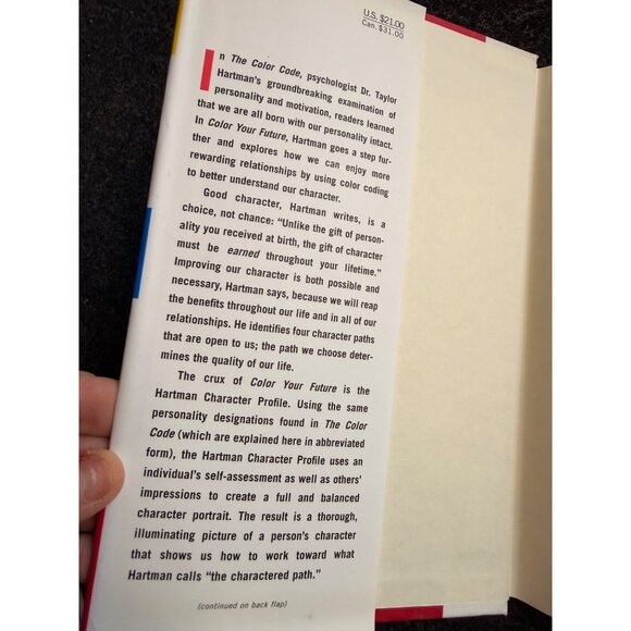 Color Your Future By Taylor Hartman Ph.D. Hardcover Self-Help Book - Picture 4 of 7